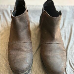 Women’s Sorel Brown Leather Ankle Boots